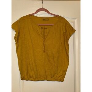 Prana women's mustard, yellow‎ shirt size medium